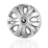 KRYTY KOLIES PRE ŠKODA 14" TOP silver 4ks